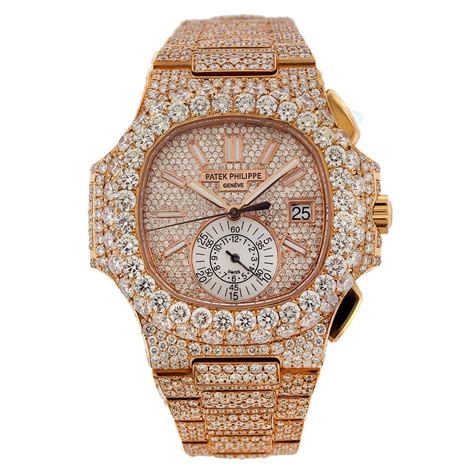 patek philippe full diamond prijs|Patek Philippe nautilus iced out.